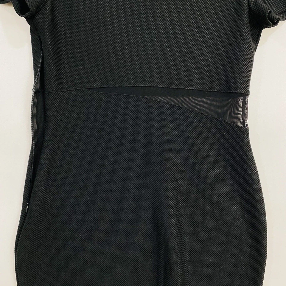 Vestido ceñido al cuerpo Express para mujer talla 10 negro elástico cremallera lateral manga corta Foto 4 de 4