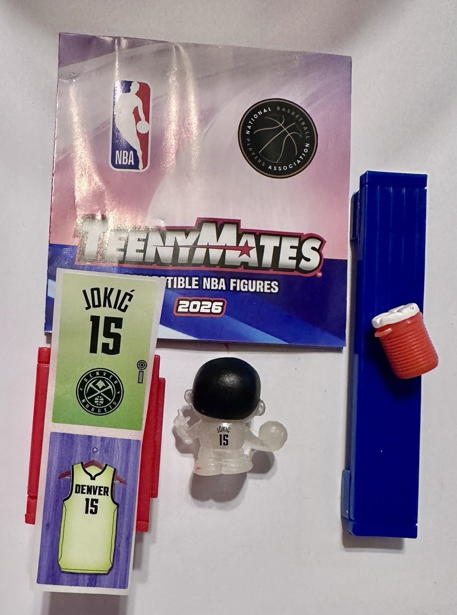 2026 NBA Teenymates Nikola Jokic Denver Nuggets RARE 1:64 Packs W