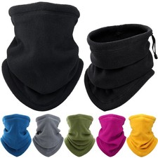 Winter Neck Warmer Gaiter Fleece Windproof Face Mask Cover Scarf for Men Women