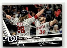 2017 Topps #584 Tater Triumph Bryce Harper Jayson Werth Black Parallel #'d /66