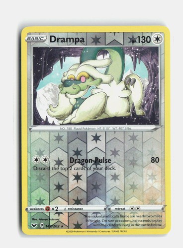 Drampa 149/202 Reverse Holo SWSH01: Sword & Shield Base Set Pokemon NM