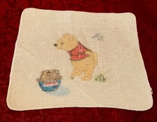 RARE VINTAGE 1970 Winnie The Pooh Wash Towel by Wamsutta - NICE 12 X 10 Inch