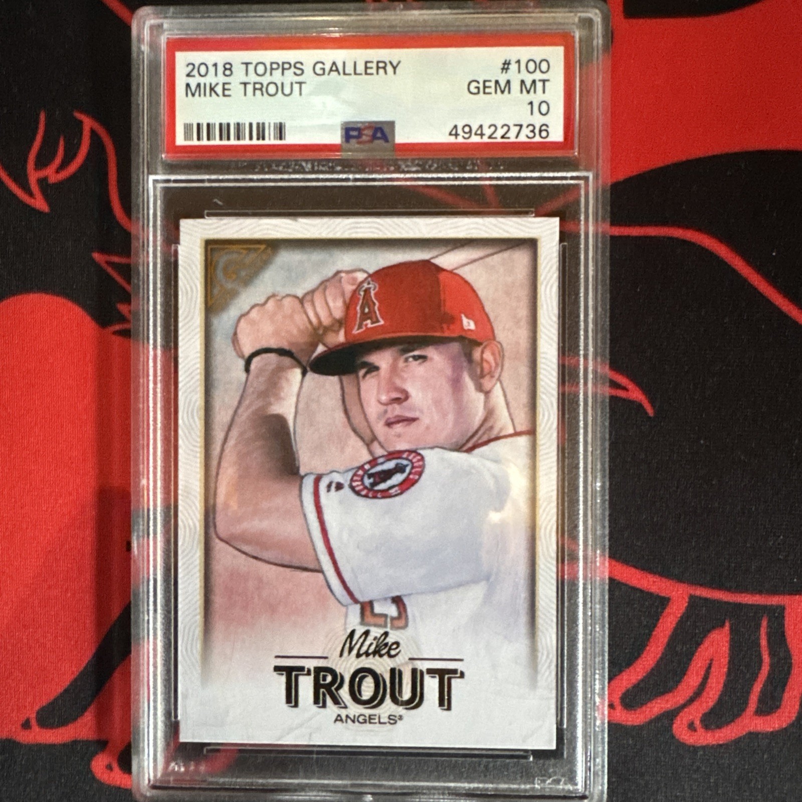 2018 Topps Gallery - Mike Trout #100 PSA 10