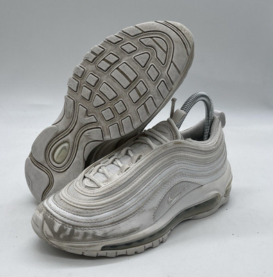 Nike Air Max 97 GS Triple White Youth Shoes 921522-104 Size 4Y Sneaker Running 