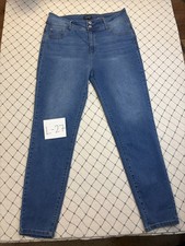 Curve Appeal Women  s Jeans Size 16/33 High Rise Skinny 35x28 No Front Pockets
