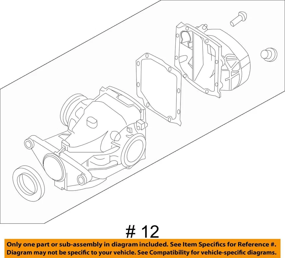 Carrier Excluding Xi Rear Automatic Transmission Fits 08-10 BMW 528i 6839544 Foto 4 de 4