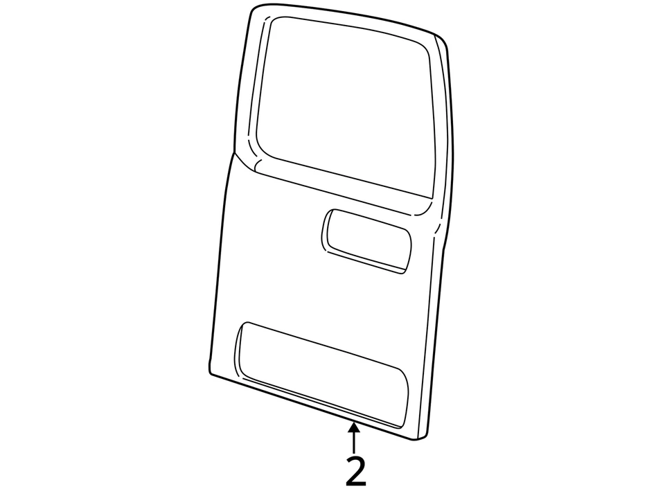 GMC CHEVROLET EXPRESS 2500 SAVANA 2500 2000 panel ASM R/D TR 15743865 - NUEVO OEM Foto 3 de 3