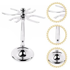 Organizer Stand Stainless Steel Rack with Brush Holder for Shaving Tools