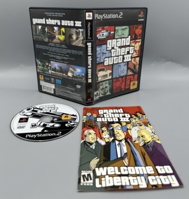 Grand Theft Auto lll GTA 3 (Playstation 2, PS2) Complete w/ Manual No Map Tested