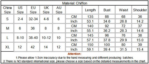 Women's Beach Boho Chiffon Maxi Prom Cocktail Party Long Sleeve Dress With Belt - Picture 2 of 6