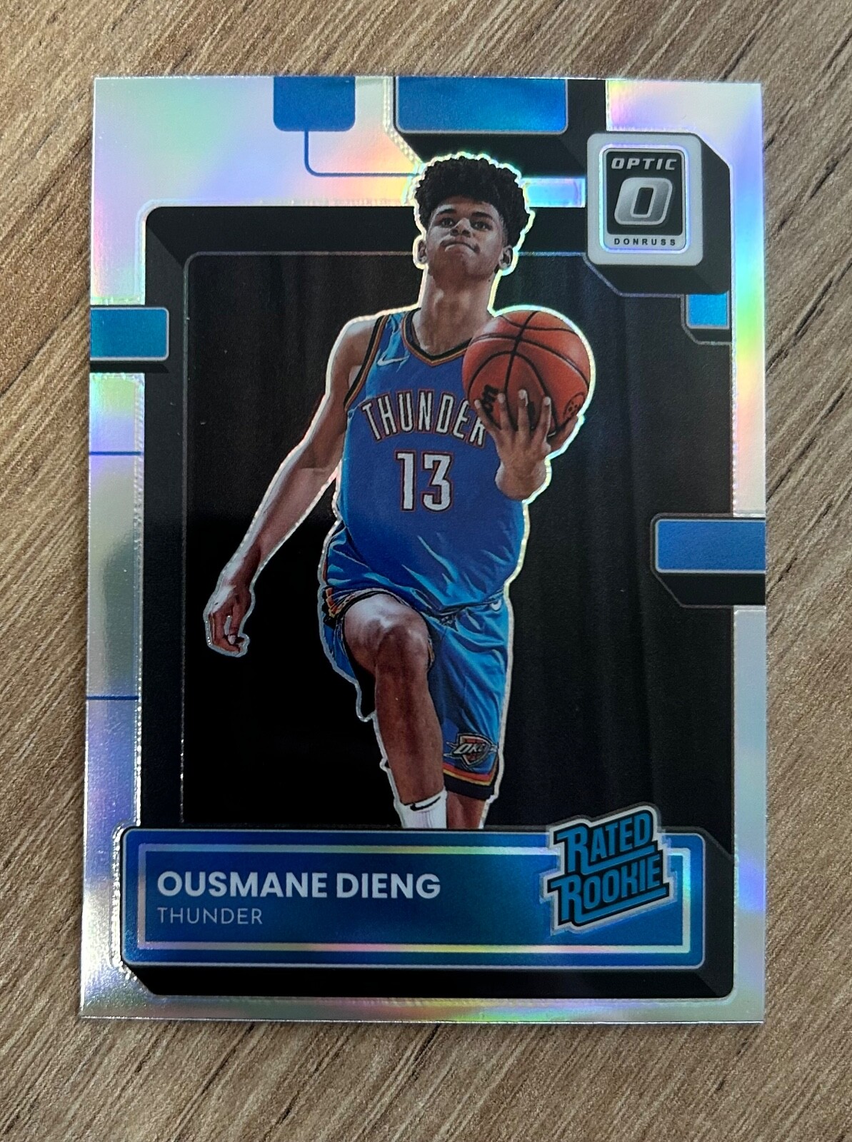 2022-23 Donruss Optic Ousmane Dieng Holo #220 OKC Thunder Rookie Card