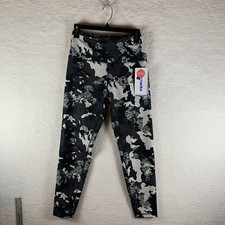 Marika Leggings Women L Black Digital Camo Stretch Astrid 25'' Reversible 6800