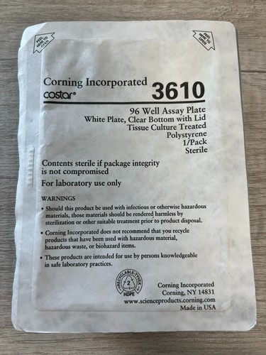 Corning Costar 3610 96 Well Assay Plate - Picture 1 of 3