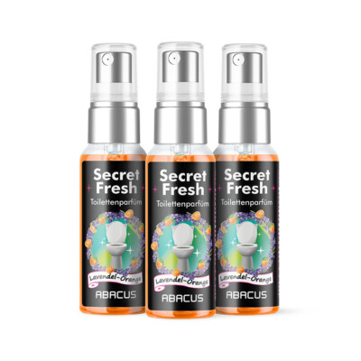 (19,93 /100ml) 3x 50 ml SECRET FRESH Toilettenparfüm Lavendel-Orange