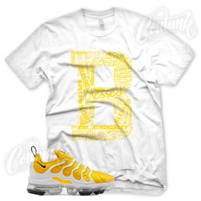 ''B BLESSED'' Sneaker T Shirt for N Vapormax Plus Speed Yellow Frequency Black