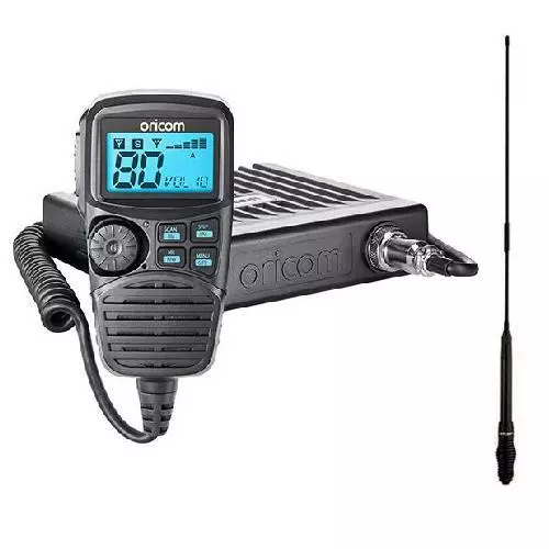 ORICOM UHF DTX4200X 5W UHF RADIO + ORICOM ANU220 6.5DBI BLACK ANTENNA - Picture 1 of 3