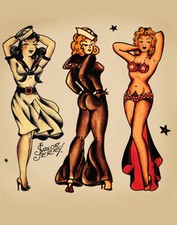 Sailor Jerry Tattoo Art 14 x 11 Photo