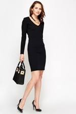 Little Black Dress Sleeved Miss Faceless Size 8-10