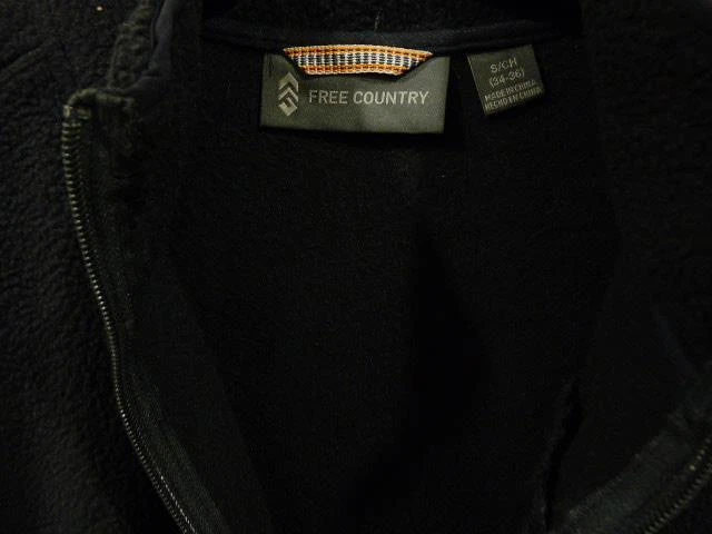 $90 Free Country Highland Navy Sherpa Fleece Full Zip Unlined Jacket Small NWT - Image 4 of 4