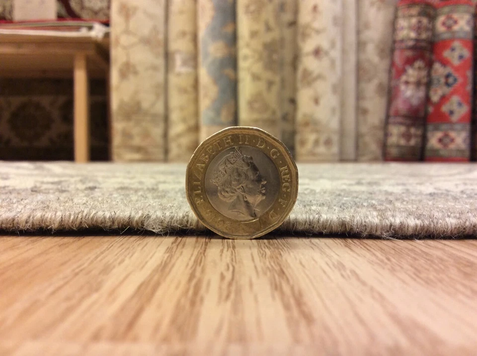 Handmade Afghan Tribal NATURAL Brown Wool Kilim Hall RUNNER Rug 78x282cm -50%RRP - Image 2 of 4