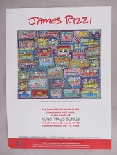 James Rizzi Art Gallery Exhibit PRINT AD - 2007 ~~ Take A Trip