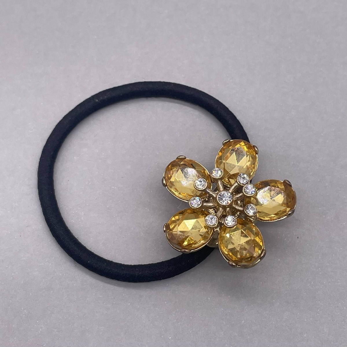 J. Crew Black w/crystals Textured Hair band Velvet Knot Headband For Women | J.Crew main image 2