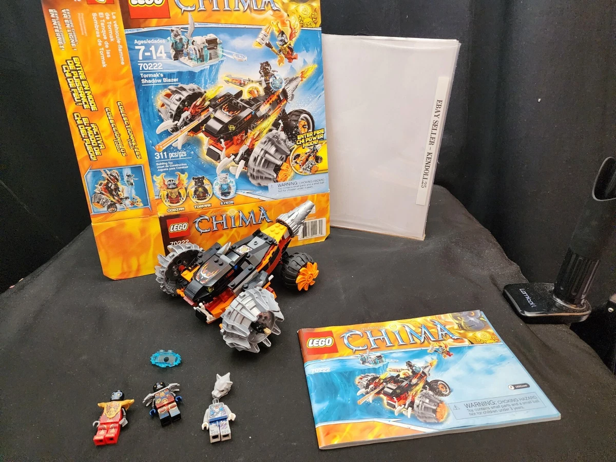 Preowned LEGO CHIMA 70222 Tormak s Shadow Blazer Box Instr Incomplete Minis 95