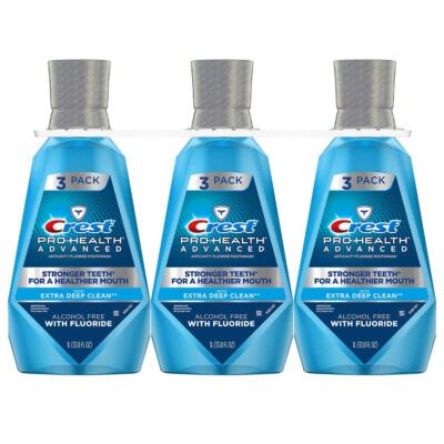 Extra New 379405 Crest Pro-Health Advantage Mouthwash Deep Clean 33.8 Oz
