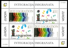 BOSNIA (CROAT ADMIN) 153c - Immigration Integration "Souvenir Sheet" (pb83510)