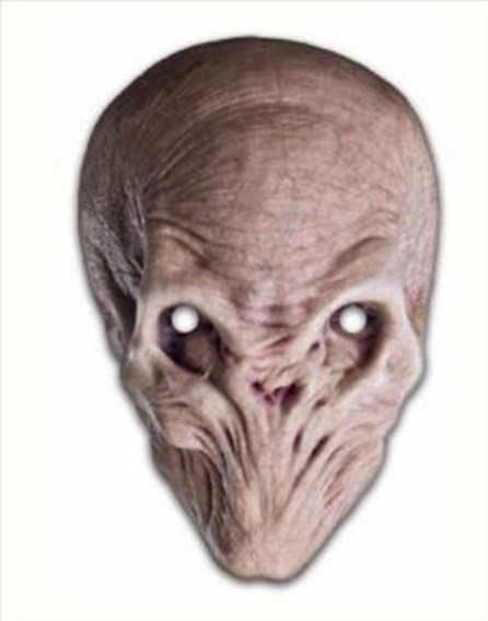 The Silent (Dr) Doctor Who Monster Official Fun CARD Single Party Face Mask