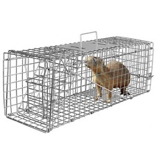 Humane Cat Trap Cage Catch Release Live Animal Trap for Raccoon Groundhogs Foxes