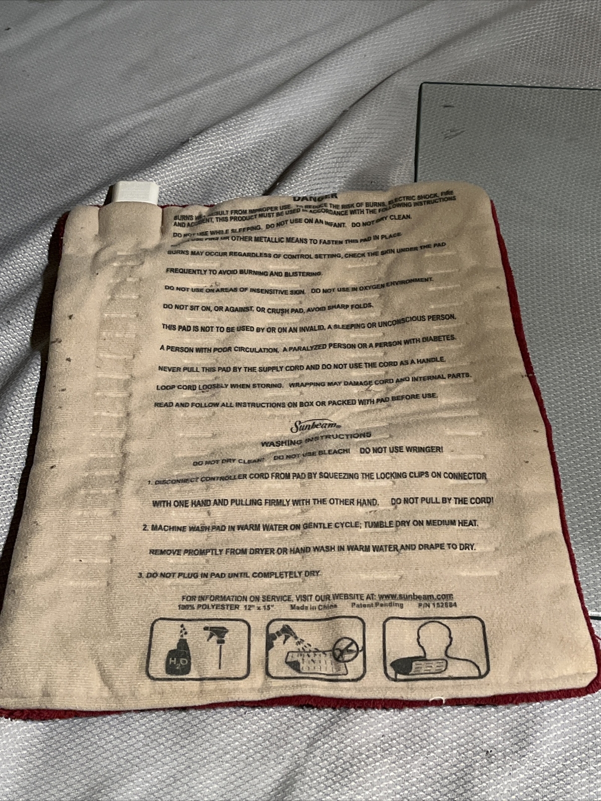 Sunbeam Electric Blanket Heating Pad Controller Control E12107 (4 Prong) eBay