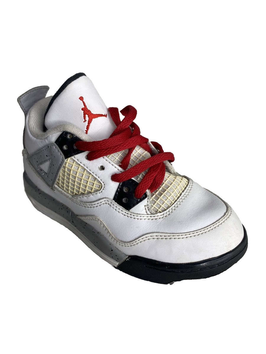 Jordan 4 CEMENT OG BG 2016 Nike Air Jordan 4 Retro OG White Cement 2016 840606-192 Mens  main image 4