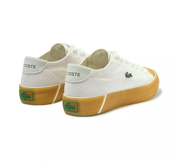 estornudar Historiador Grabar Women's Lacoste Gripshot Sneakers White Canvas Rubber Sole 39 EUR 8 US  Gator | eBay