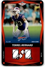 2024 UNO ELITE RED TERREL BERNARD BUFFALO BILLS