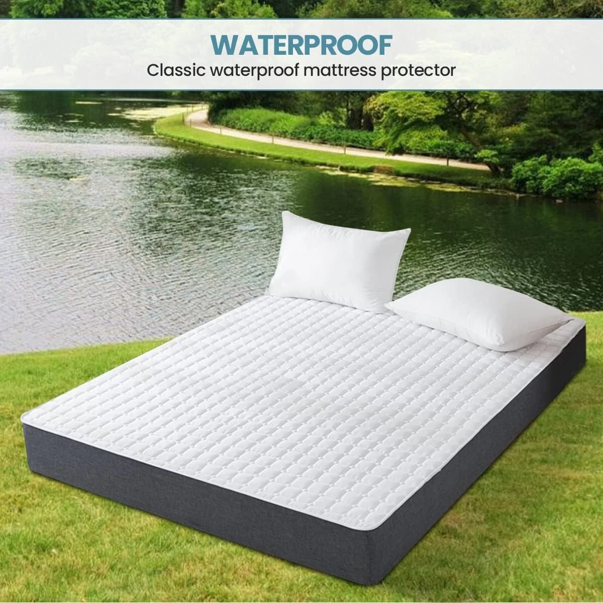 waterproof mattress protector,Chenille Home 100% Waterproof Mattress Quilted
