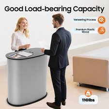 Trade Show Display Podium Table, Exhibition Stand Desk Office Reception Counter