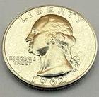 1962 25¢ US Washington Silver Proof-Like Quarter • UNC 90% Silver Coin 14-1008