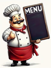 Tile Mural Smiling Chef Cook Kitchen Wall Backsplash Splashback Marble Ceramic