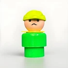 Vintage Fisher Price Little People Castle Robin Hood Woodsman Figure 993