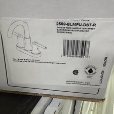 Delta Trinsic 4 in. Centerset 2 Handle Bathroom Faucet Matte Black