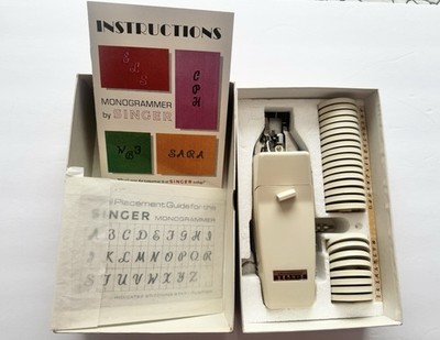Singer Monogrammer Slant Needle Zig Zag Sewing Machines 171256 Letter S Missing