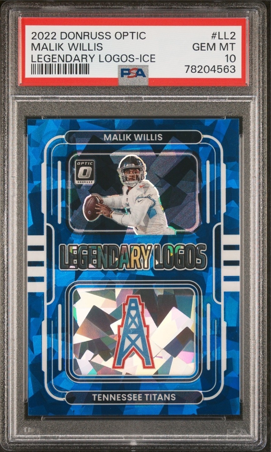 Malik Willis Panini Donruss Optic Legendary Logos #LL2 Ice