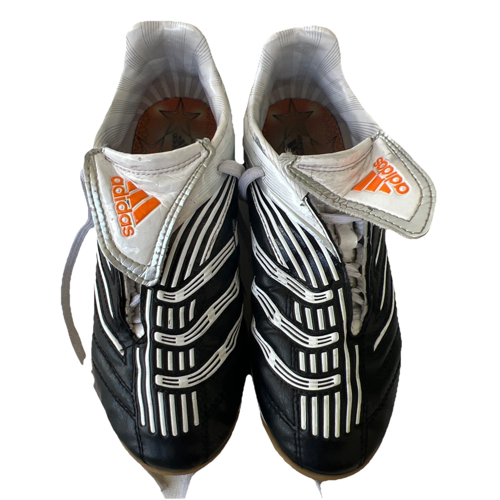 Adidas 2007 Predator Absolado Soccer Cleats Youth Size 3 Black & White Indoor adidas Predator Absolado Instinct IN Running White/Neon  main image 3