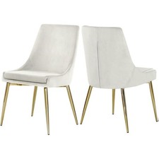 Meridian Furniture Karina Collection Modern Velvet Upholstered Dining Chair