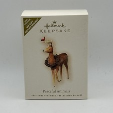 Hallmark Keepsake Ornament Peaceful Animals 2007 VIP Gift Deer And Cardinal NIB