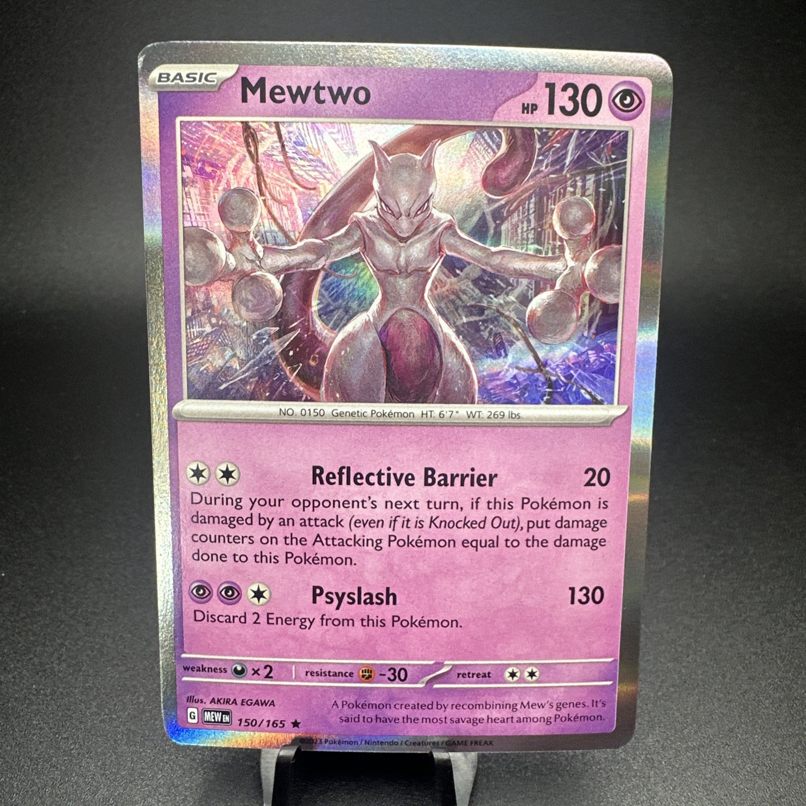 Mewtwo 150/165 Holo Scarlet Violet 151 Pokemon TCG Near Mint FAST FREE SHIPPING