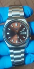 Vintage Seiko 5 7009 Automatic Mens Watch Brown Dial Japan Made