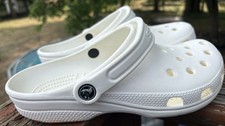 Women's Crocs Classic Clogs WHITE Slip On Size Womens 9 Mens 7