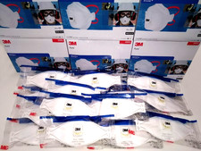 Image of 3M Aura 9332+ FFP3 Valved Disposable Face Dust Mask Flat Folded Exp:2025